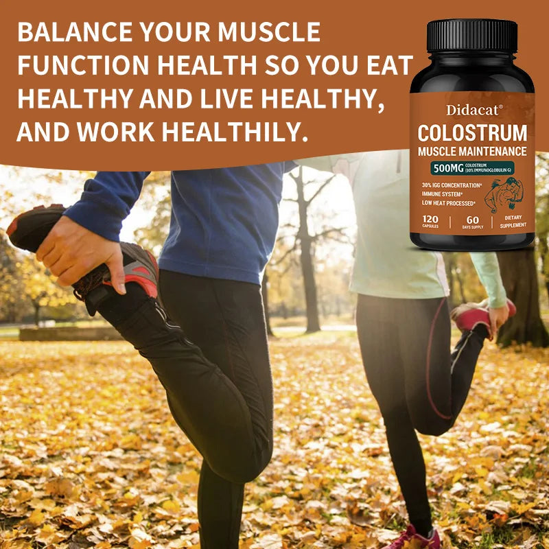 Bunkell Colostrum Supplement with IgG -
Supports Muscle, Bone, Immune, Joint Health, Balanced Gut Flora and Gut Health
