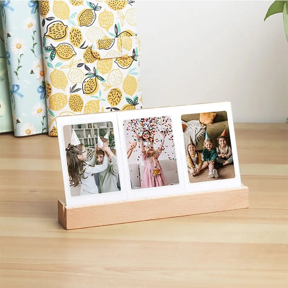3 in 1 Photo Frame Acrylic LED Light 3 inch Picture Holder
Photo Table for Fujifilm/Polaroid Desktop Decor