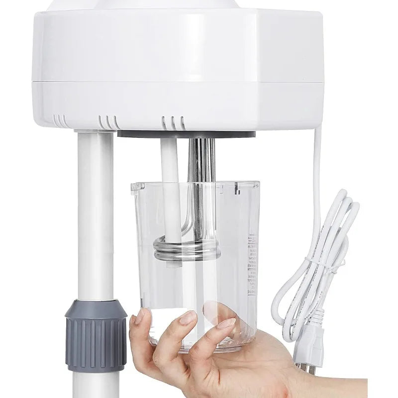 Standing Ozone Facial Steamer on Wheels w Hot Mist for Facial Treatment Personal Care for Spa Salon Home Use