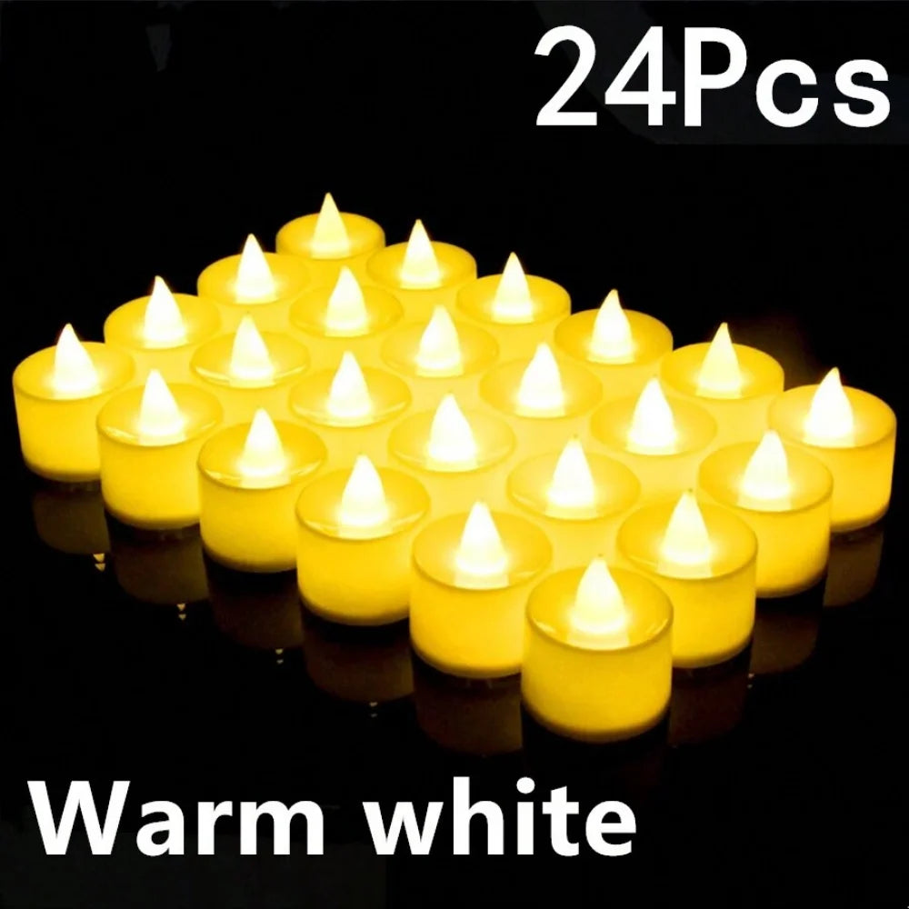 LED Tea Light Candles, Flameless Candles, Battery Electric Candles,