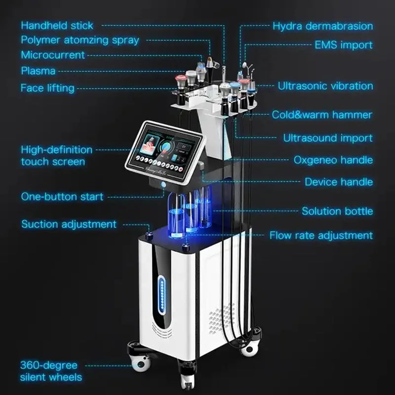 Face Lift Women Aesthetic Beauty Equipment
Bubble Oxygenation Ultrasonic Scrubber Hydrodermabrasion Hydro Facial Machine
