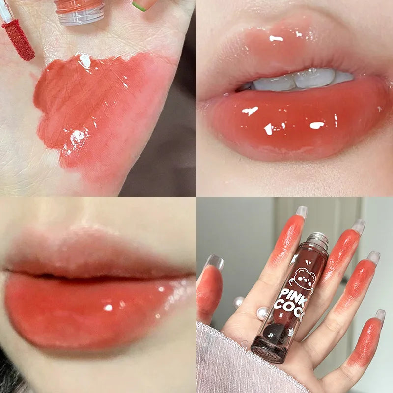 Lip gloss Black Mirror Glass Water Light Clear Lip Glaze
