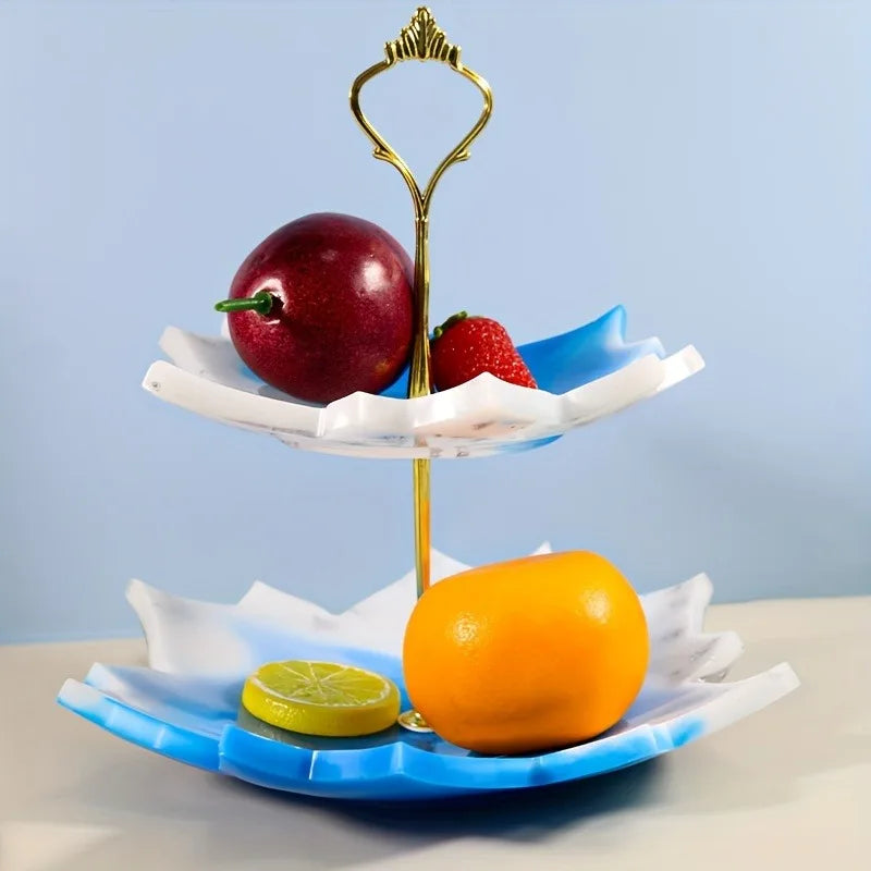DIY Cake Stand Resin with Tray Molds,
Epoxy Resin Cake Storage
Rack Dish Tray & Casting Mold For Making Cupcake Dessert Platter