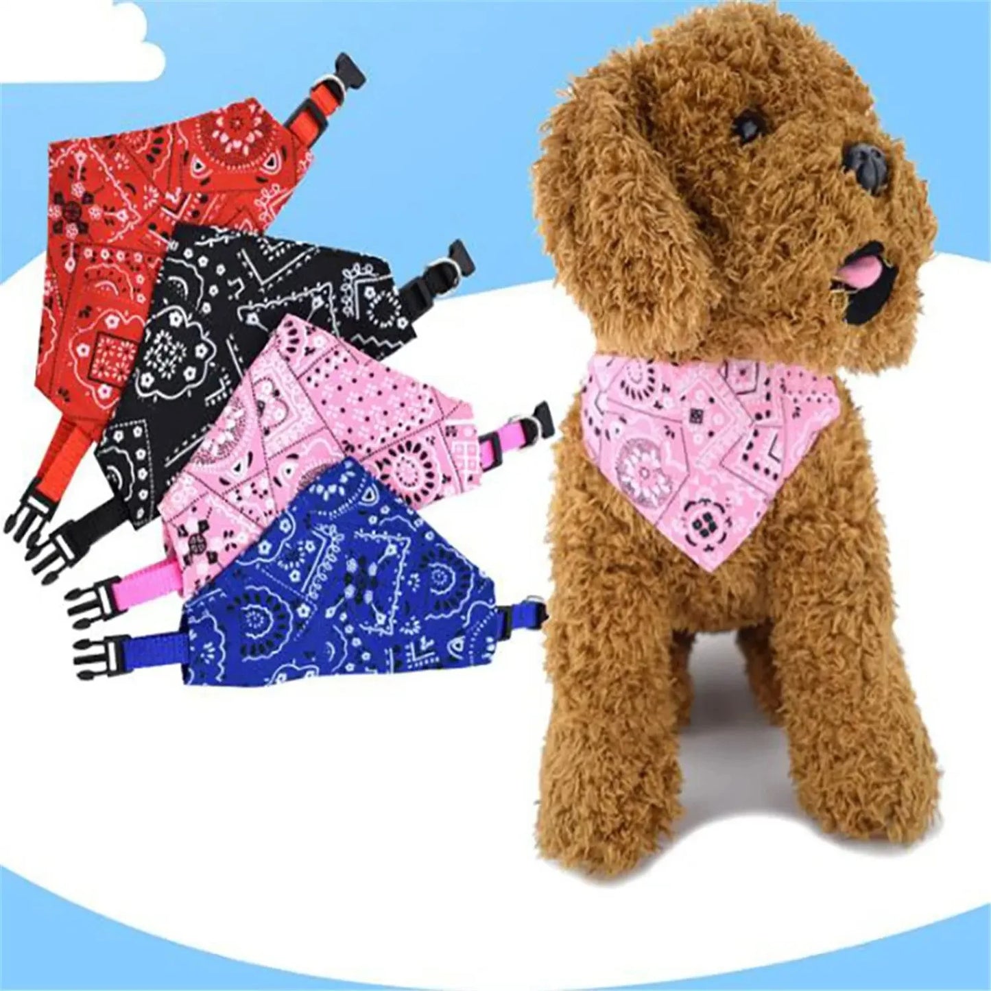 Adjustable Triangular Bandage Pet Dog Cat Washable Scarf Bandana Collar Bibs Cat Neck Decor Birthday Party Dress Dog stuff Tie