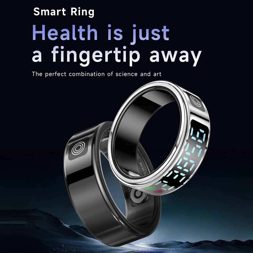 Smart Rng for Android iOSHeart Rate Health Monitor Blood Oxygen Sleep Monitor