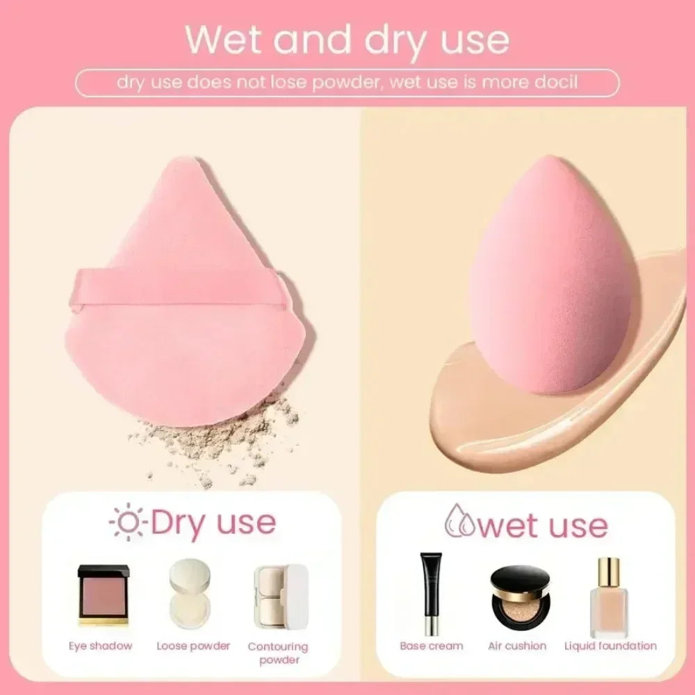 12Pcs Makeup Sponge Egg Foundation Sponges
Cosmetic Powder Puff Spa Headband Wristband Make Up Tools Accessories