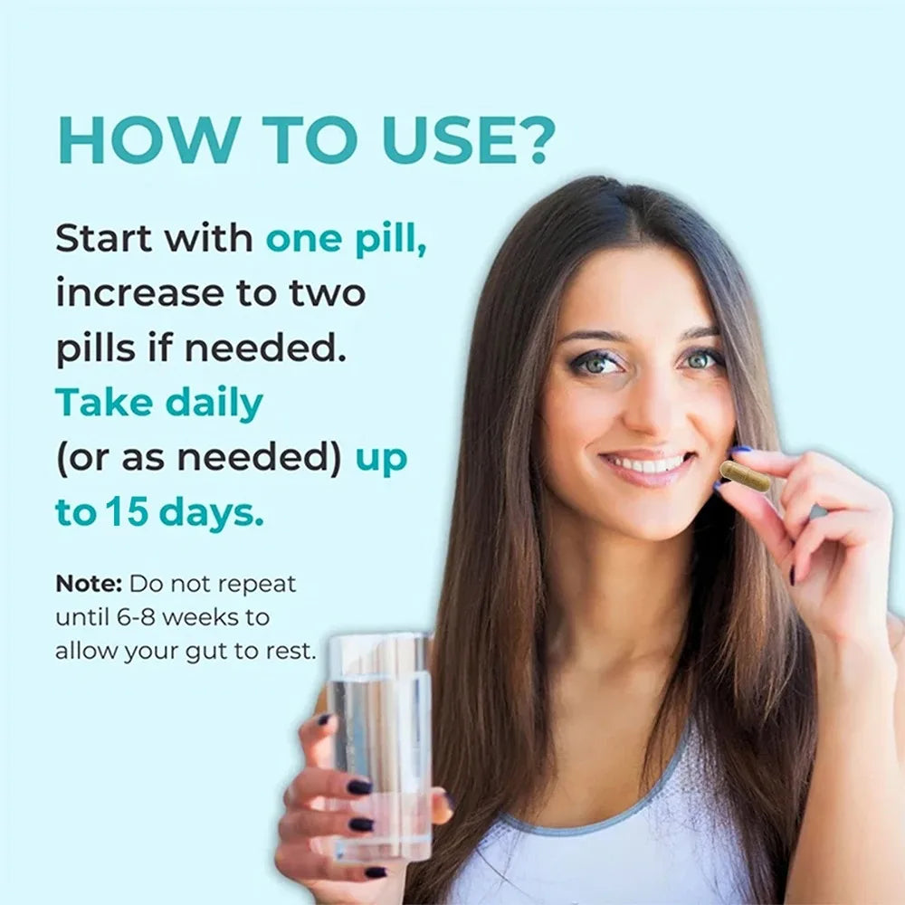 Gut Health Supplements - Improve Digestive Comfort
15 Day Cleanse Detox Gut & Colon Support Capsules