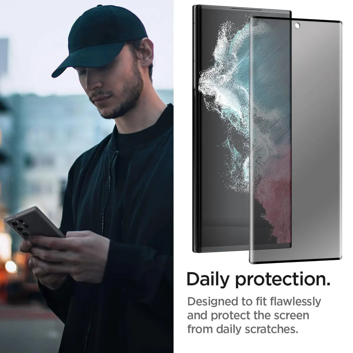 For Samsung Galaxy S22/S22 Plus/S22 +/S22 Ultra 5G Case
Friendly Anti Spy Privacy Tempered Glass Screen Protectors 2-Pack