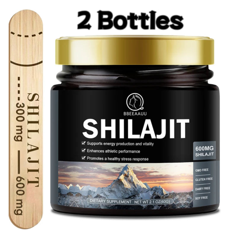 60g 100% Himalaya Pure Shilajit Resin Original Mineral Health Supplement
Non-GMO Brain Memory Cognitive Energy Health