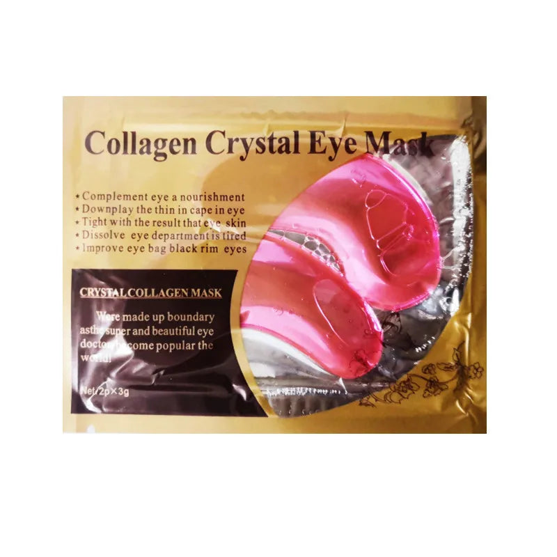 10p packs Gold Eye Mask Crystal Collagen Anti-Aging Dark Circles Acne Beauty Patches For Eye Skin Care