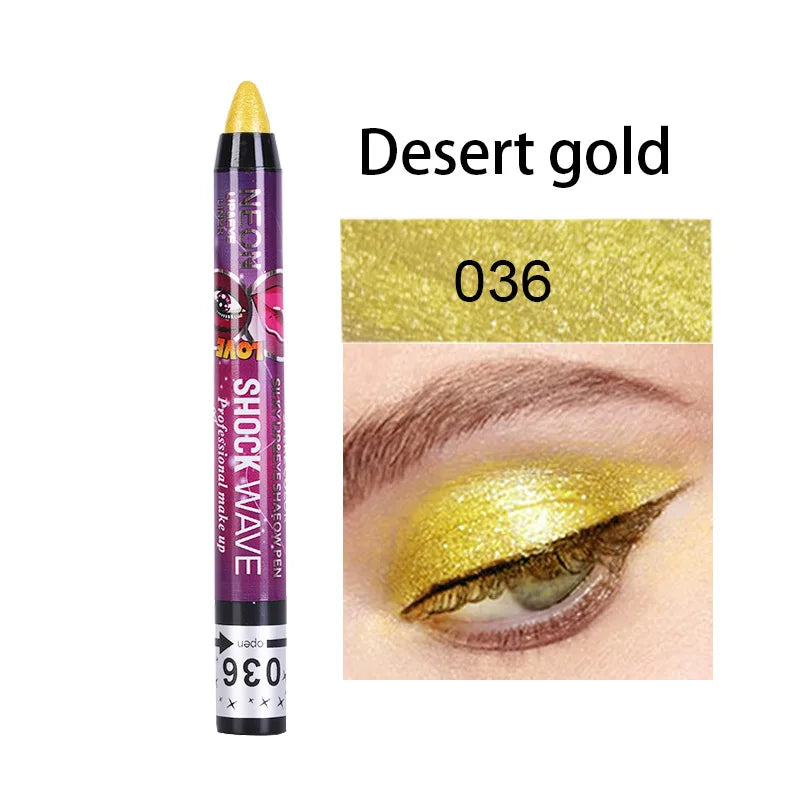 2 In 1 Eyeshadow Lipstick Stick Pencil
Waterproof Glitter Matte Eye Shadow Makeup Pigment Eyeshadow Pen