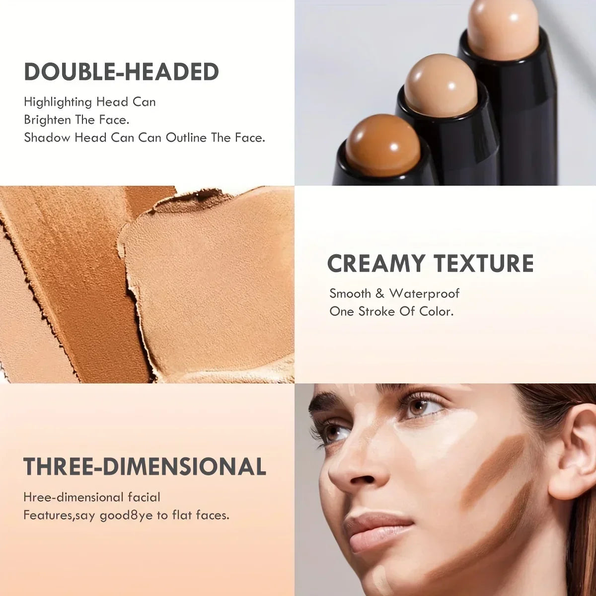 1PC Face Foundation Concealer Pen Long Lasting Dark Circles Corrector Contour Concealers Stick
