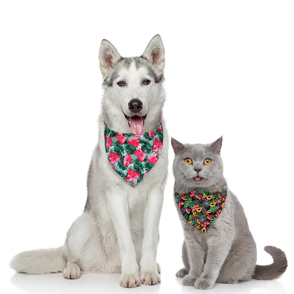 50pcs Dog Bandana Fruit Style Bandana Dog Accessories Dog Scarf
Summer Dog bandanas Bulk Small Dog Pet Bandana Dog Supplies