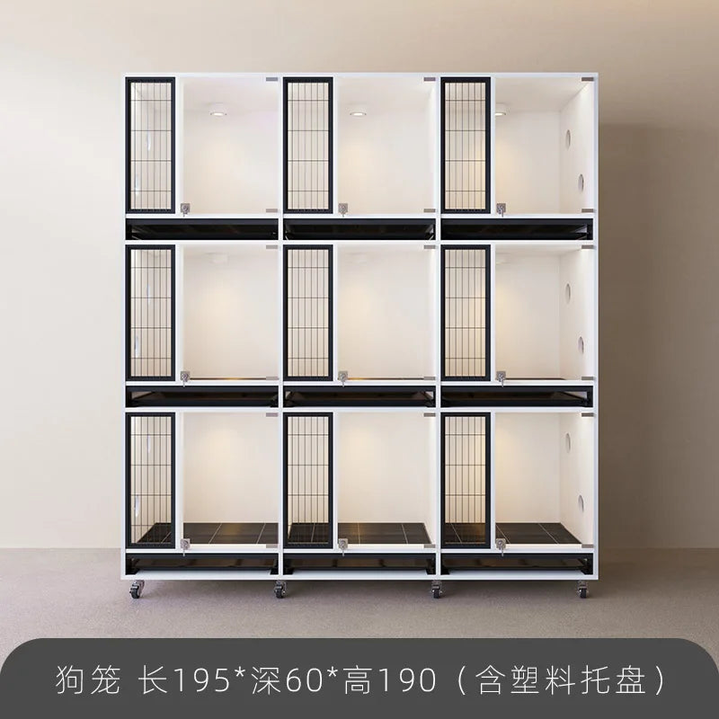 Pet Cabinet Customized Pet Dog Foster Cage Solid Wood Cage Display Cabinet Pet Store Care