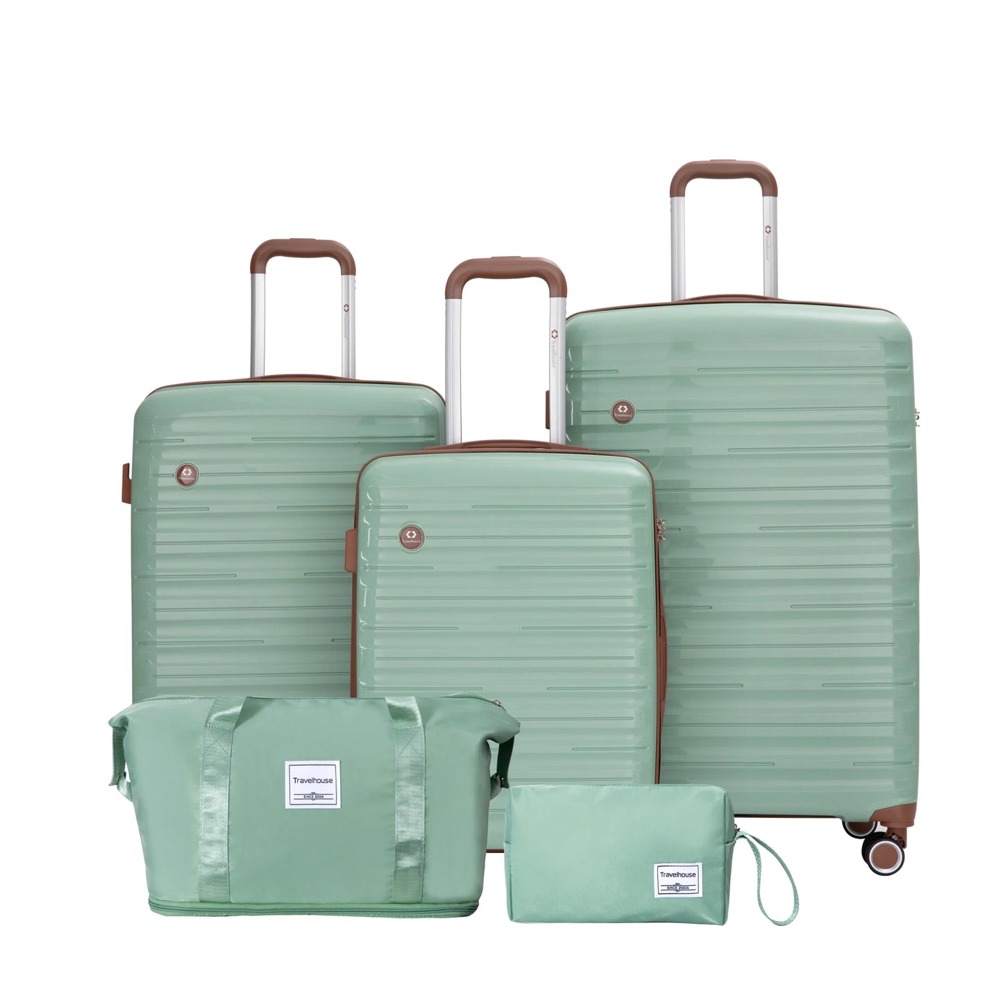 Luggage Sets 5 Piece,Suitcases with Double Spinner Wheels and TSA Lock,Hardcase 3 set
Luggage with Travel Duffle Bag
