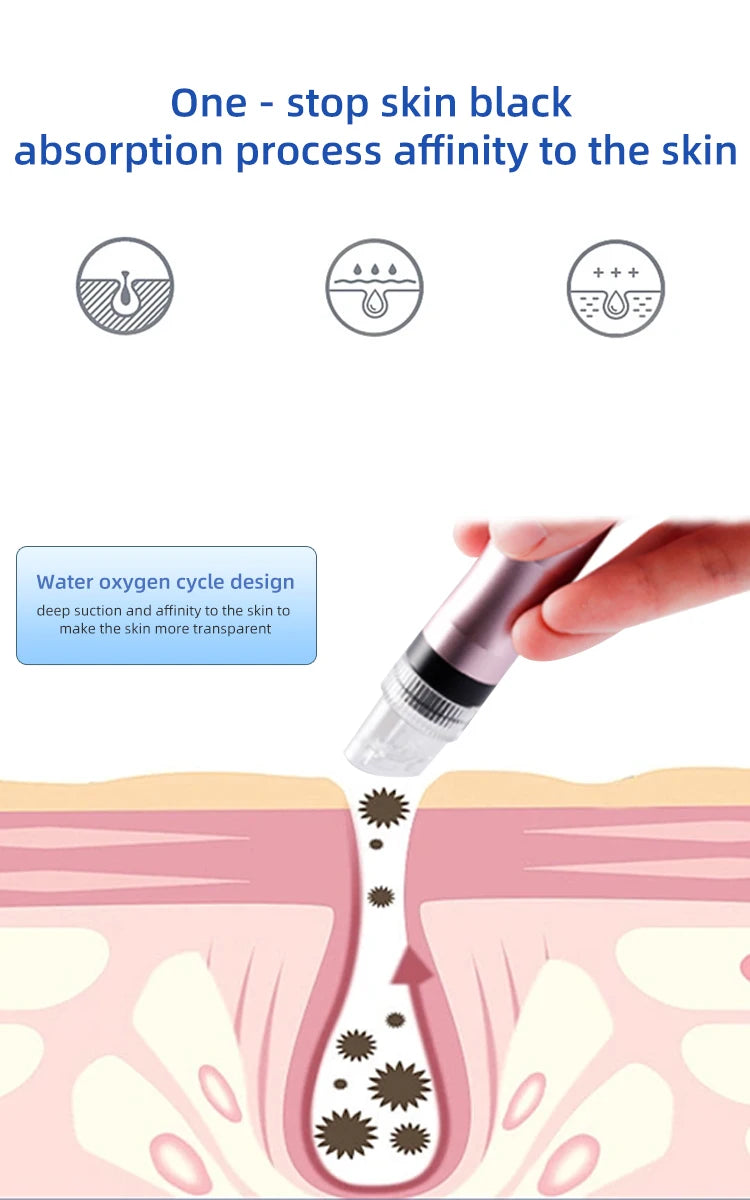 Small Bubble Cleansing Machine Blackhead Removal
Water Hydro Jet Beauty Tool Face Pores Vacuum Suction Acne Cleaner