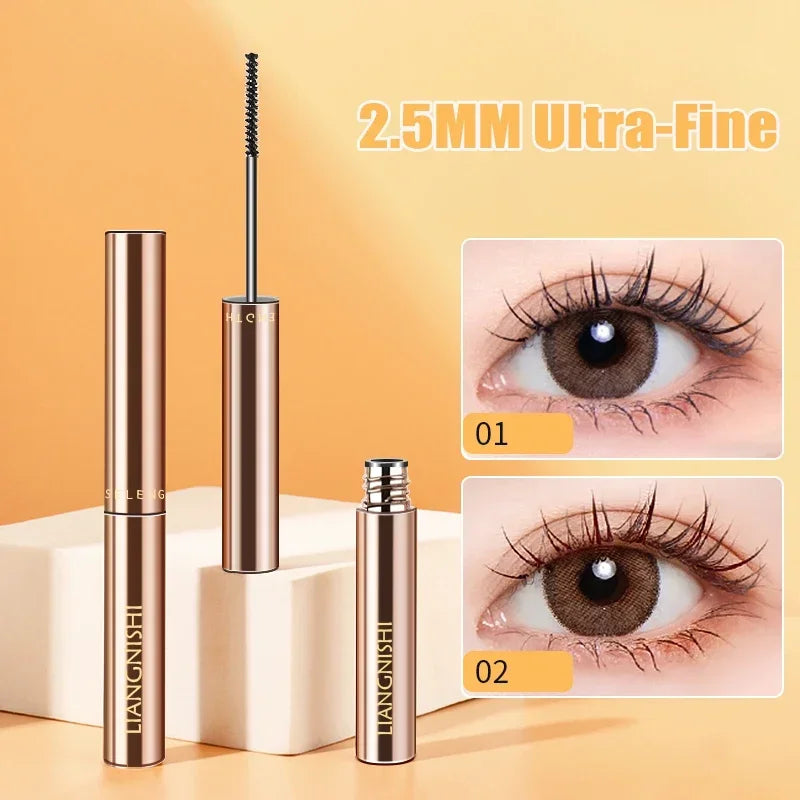 Silk Fiber Matte Mascara Makeup Ultra-Fine Brush Lengthens Eyelashes