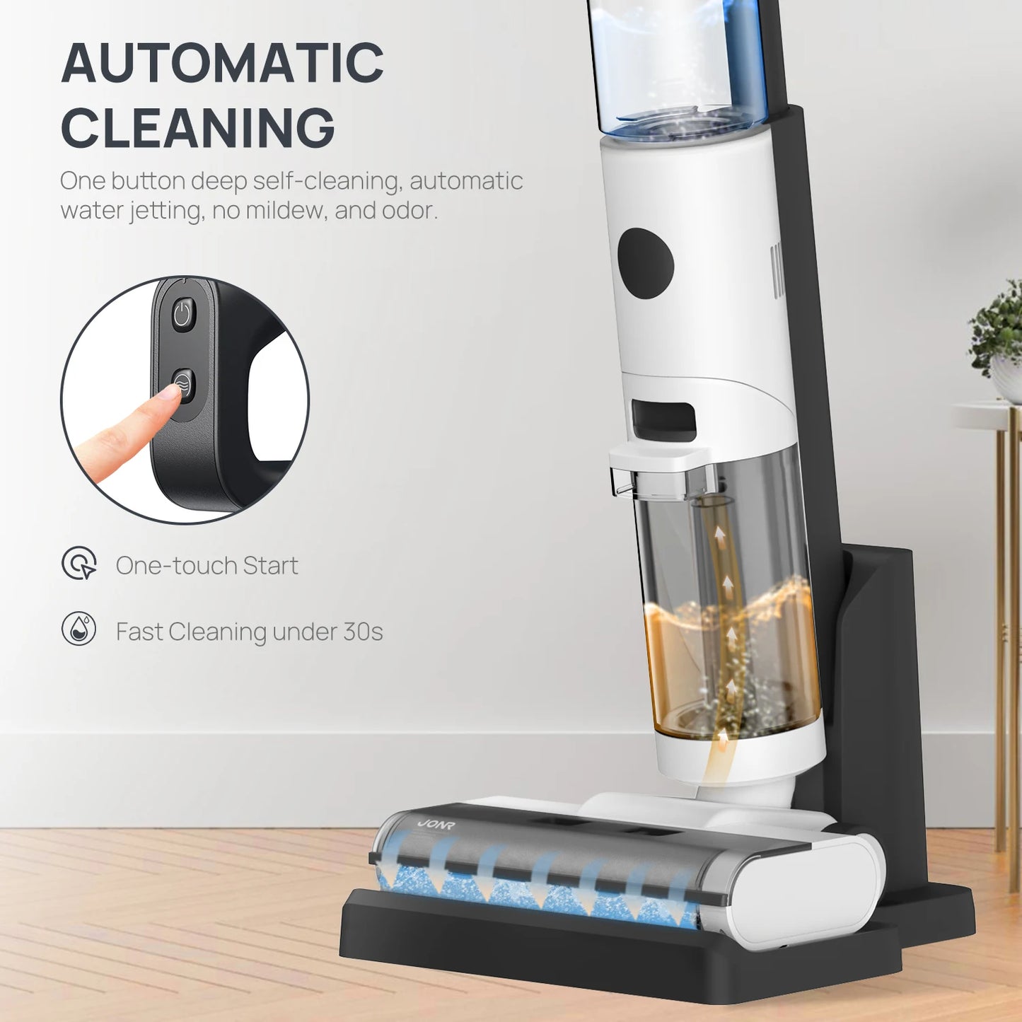 Wet Dry Smart Vacuum Washing Cleaner Wireless Washing Floor Cleaner/Mop Water