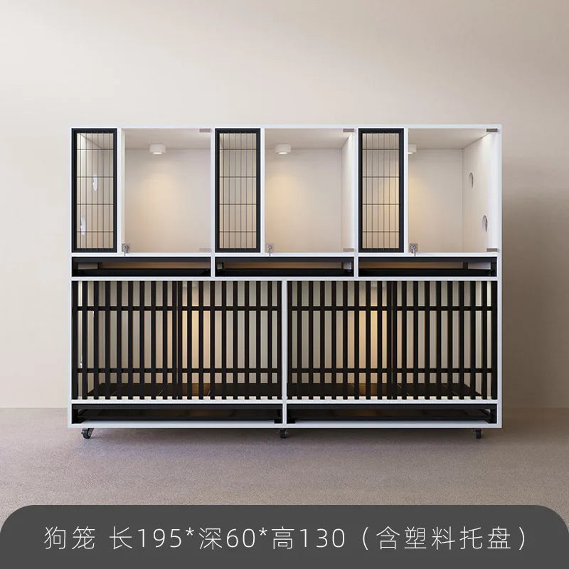 Pet Cabinet Customized Pet Dog Foster Cage Solid Wood Cage Display Cabinet Pet Store Care