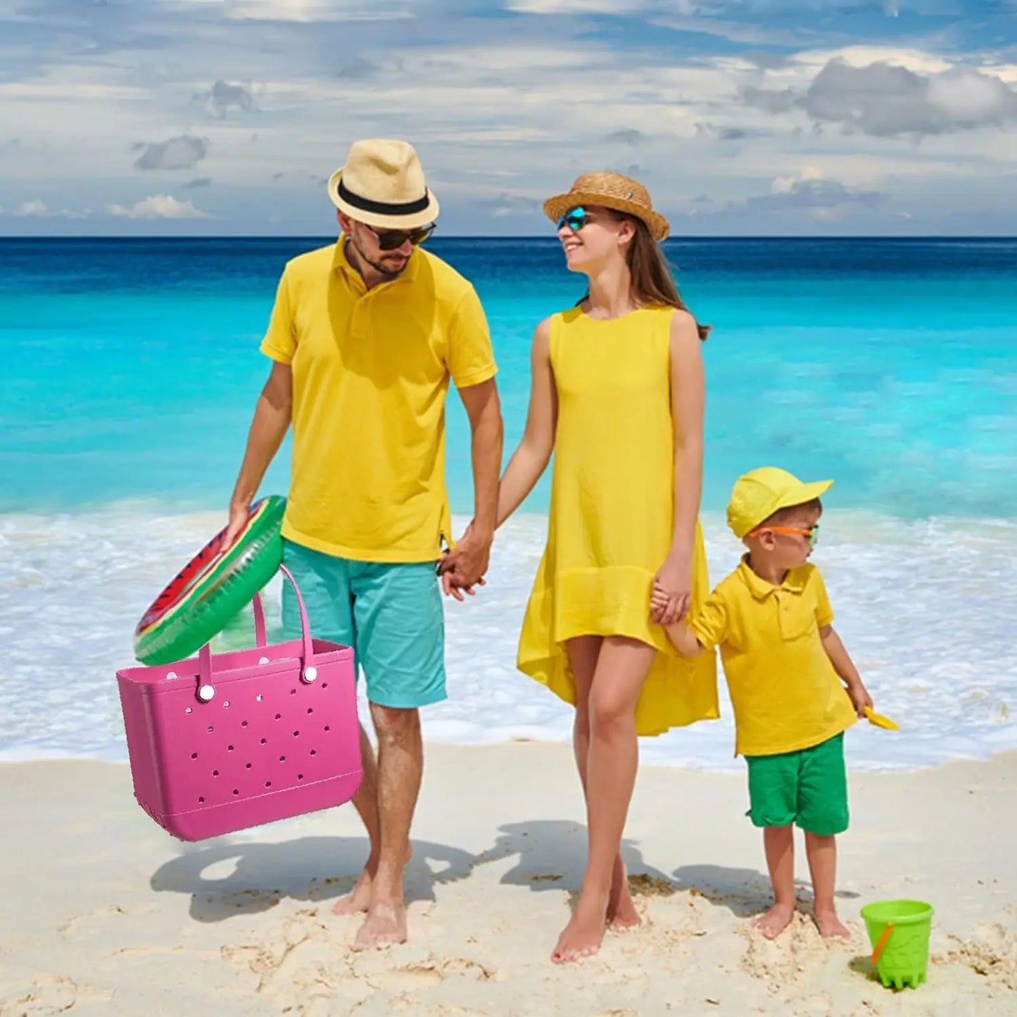 Summer beach bag rubber handbag, outdoor travel, beach swimming bag, waterproof bag
