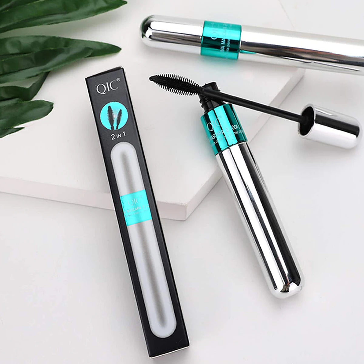 Mascara Silk Fiber Mascara Waterproof Mascara for
Eyelash Extension Black Thick Lengthening Eye Lashes Cosmetics