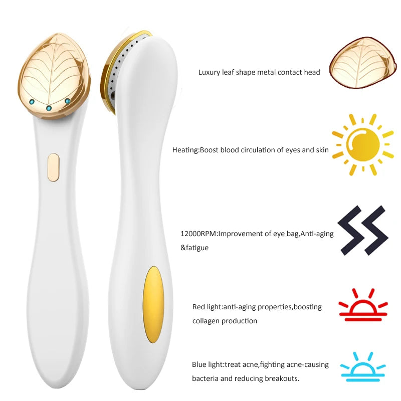 EMS Microcurrent Face Lifting Massager Eye Facial Vibrating
Massage Device Red Blue LED Light Anti Wrinkle Galvanic Machine