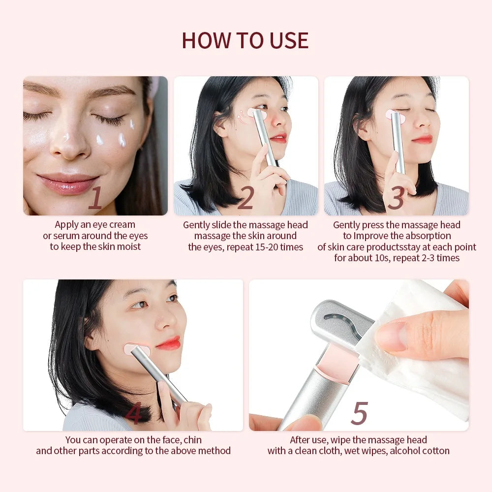Beauty Wand, Red-Light Therapy LED Facial Light 7 Colors
Eye Wand Massager for Skincare and Rejuvenation