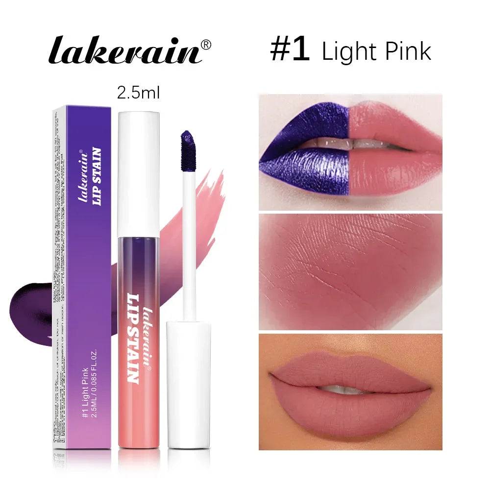 Metallic Tear-Off Lip Stain Matte Tattoo Dyed Lip Tint Peel-Off Liquid Lipstick
