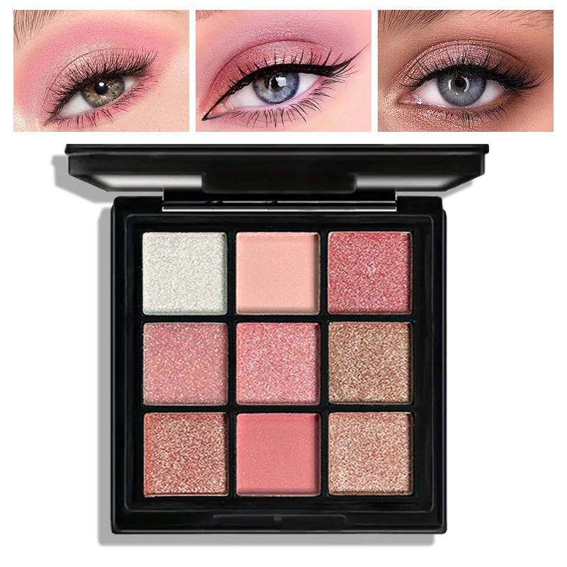 Eyeshadow Palette Purple Glitter Pearlescent Matte Eye Shadow Shimmer