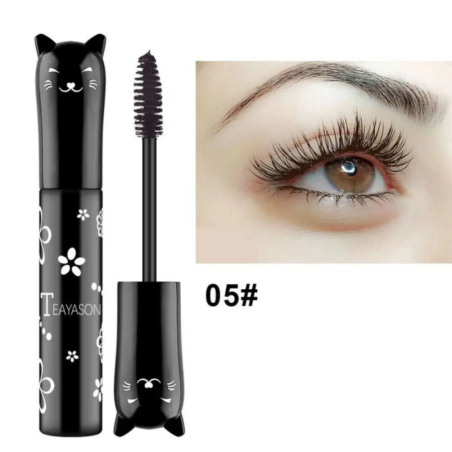 6-Colorful Mascara with Large Brush Head, Easy to Color,
Non-Clumping, Non-Fading Mascara, White Purple, Sapphire Blue, Silver Coffee