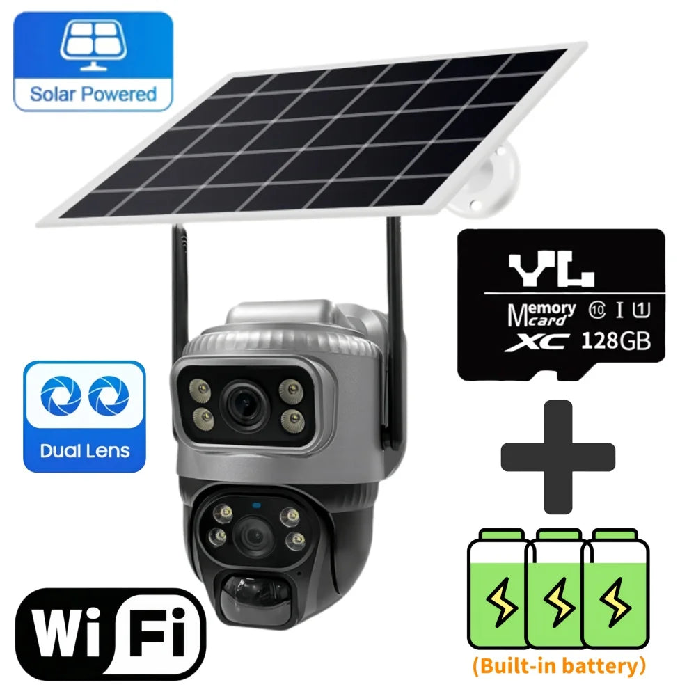WiFi Wireless Body Detection Dual Lens Intelligent
Security CCTV 8MP HD Monitor Camera