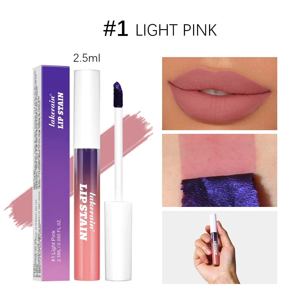 Metallic Tear-Off Lip Stain Matte Tattoo Dyed Lip Tint Peel-Off Liquid Lipstick
