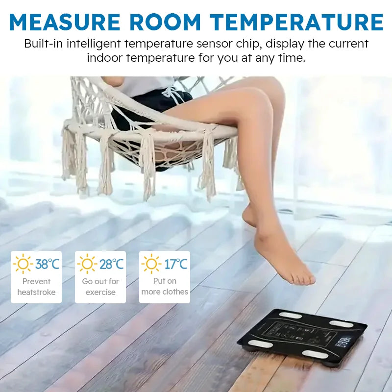 Smart Body Fat Scale Wireless LED Digital Bathroom
Weight Scale Body Composition Analyzer Testing Scale