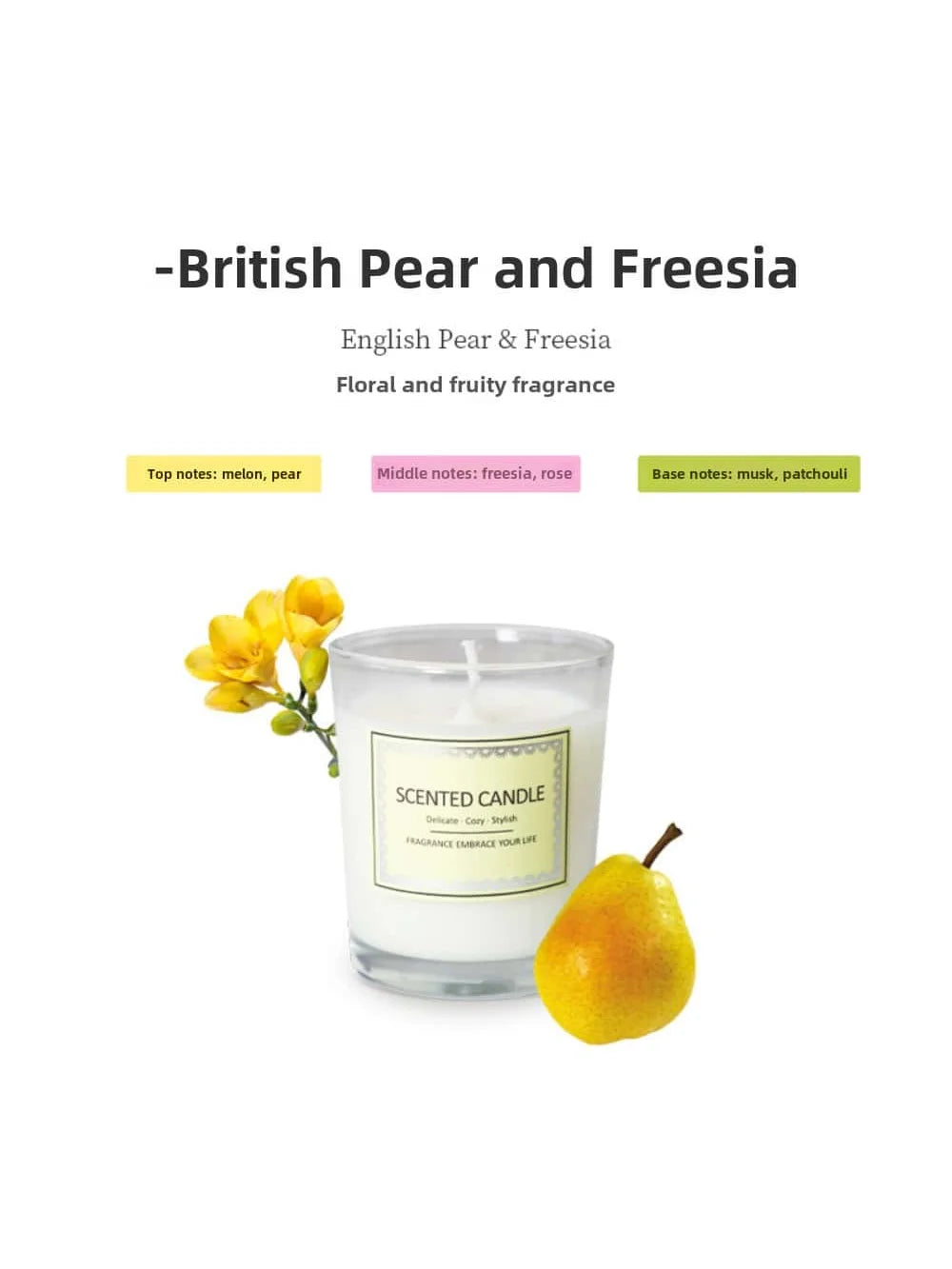 Candle Fragrance Atmosphere Smoke free Aromatherapy Candles