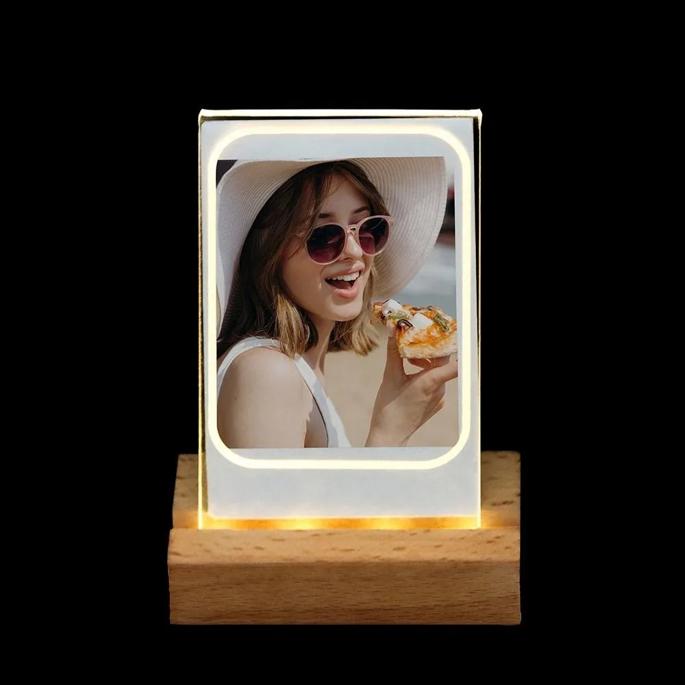 3 in 1 Photo Frame Acrylic LED Light 3 inch Picture Holder
Photo Table for Fujifilm/Polaroid Desktop Decor