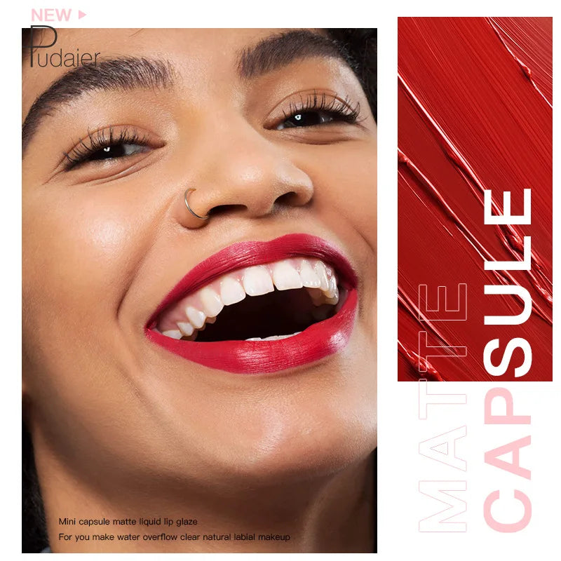 Long-Lasting,Capsule Lip Stain Non Stick
Non Fade, High Pigmented Matte Lipstick