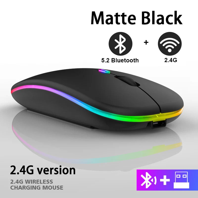 Wireless Bluetooth Mouse
Rechargeable Mice Wireless Computer Mouse
LED Backlit Ergonomic Gaming Mouse for Laptop PC 3600DPI