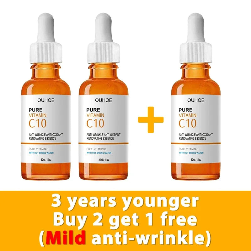 Vitamin C Wrinkle Remover Face Serum Lifting Firming Fade Fine Lines
Anti-aging Essence Whitening Brighten Nourish Skin Care