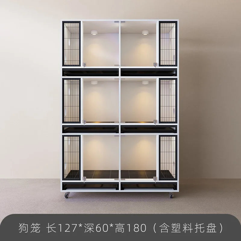 Pet Cabinet Customized Pet Dog Foster Cage Solid Wood Cage Display Cabinet Pet Store Care