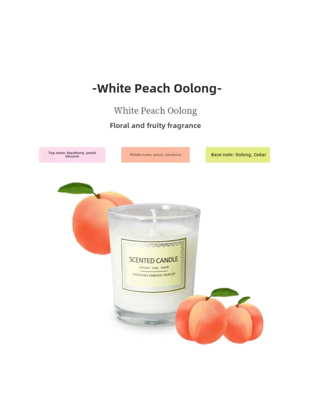 Candle Fragrance Atmosphere Smoke free Aromatherapy Candles