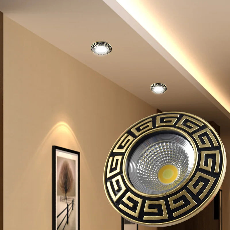 Bronze Embedded Cow Eye Cob Led Ceiling Lamp