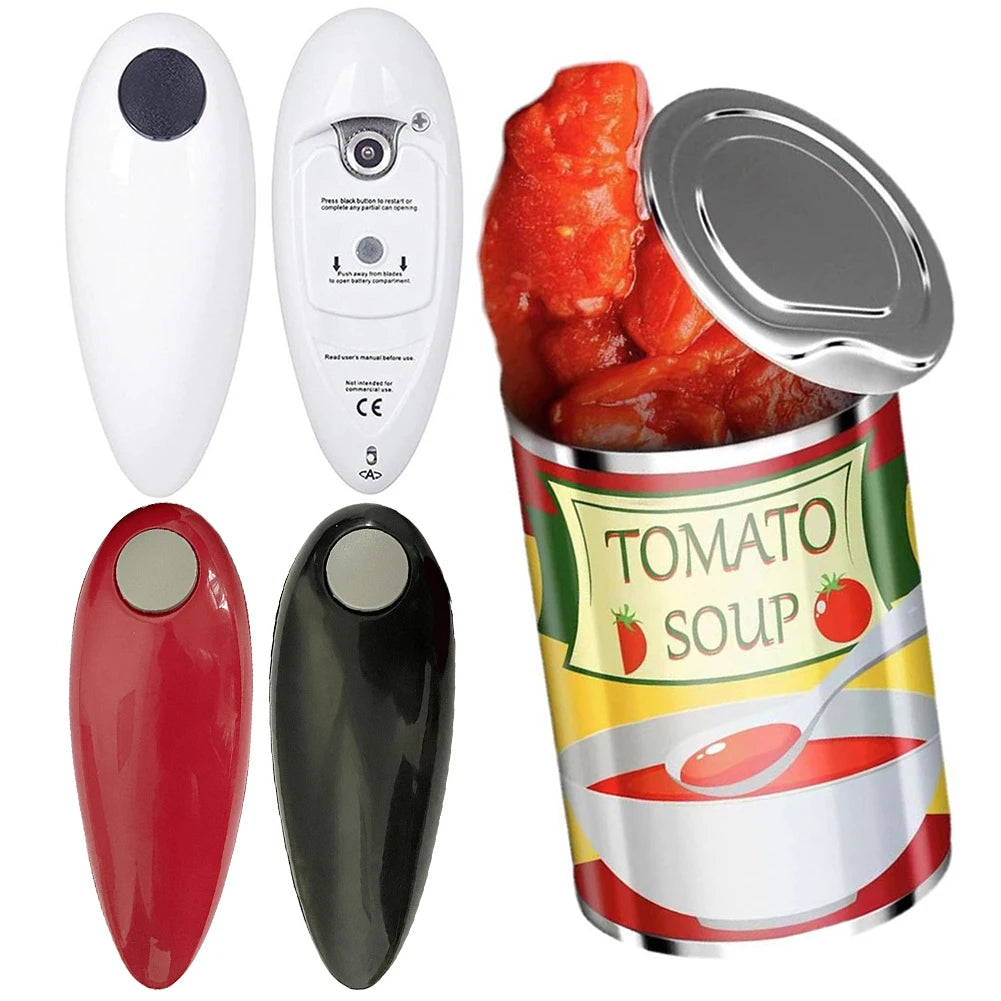 Electric Can Opener Hands Free Bottle Opener Battery Operated Tin Opener