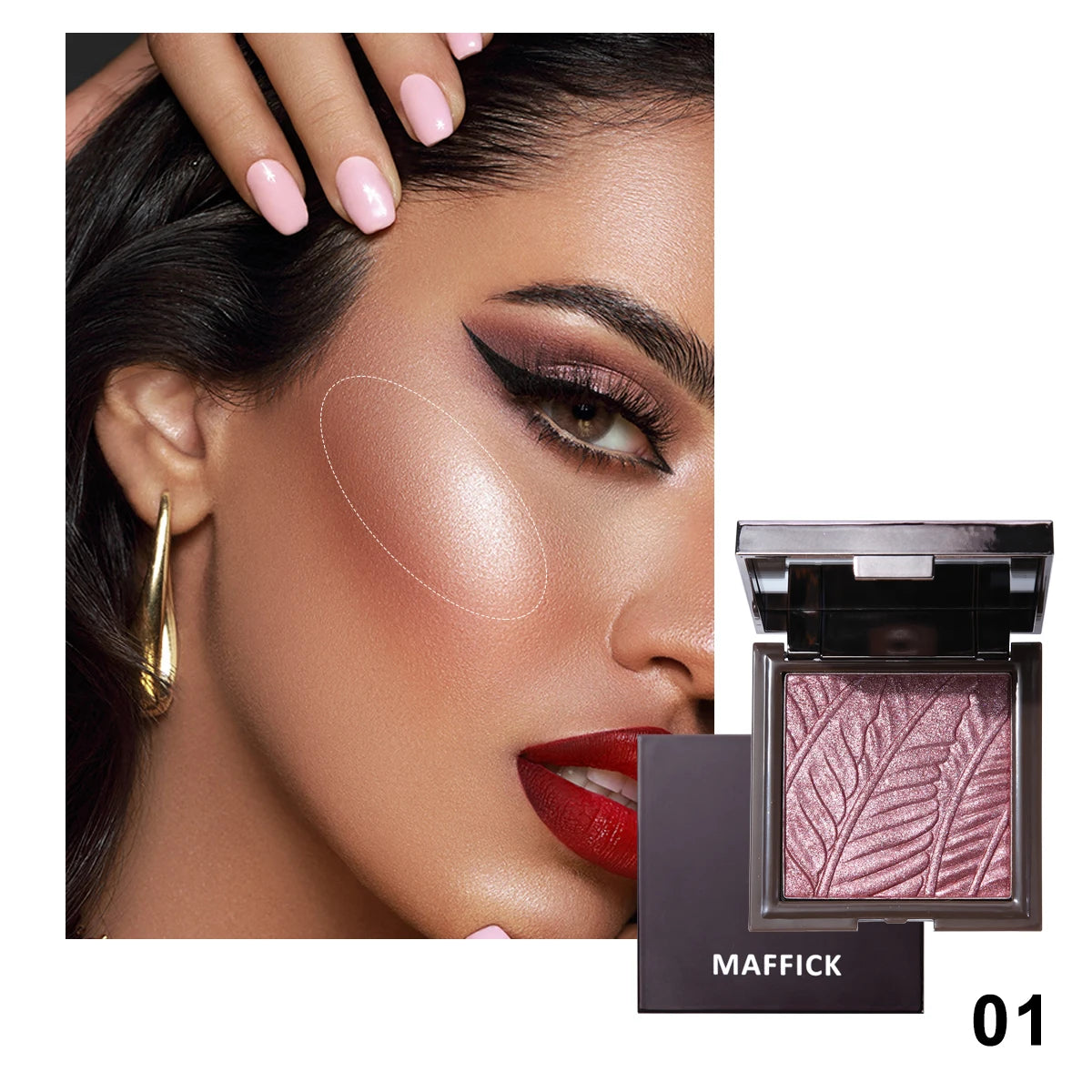 Purple sweet atmosphere blush pearlescent fine shimmer
natural nude makeup vitality whitening blush