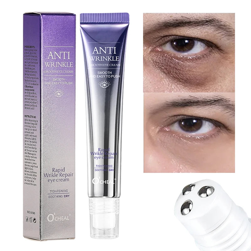 Anti Wrinkle Anti Dark Circle Eye Cream Roller Massager
Moisturizing Eye Bags Anti Aging Hyaluronic Acid Eye Skin Care