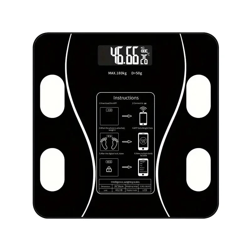 Smart Body Fat Scale Wireless LED Digital Bathroom
Weight Scale Body Composition Analyzer Testing Scale