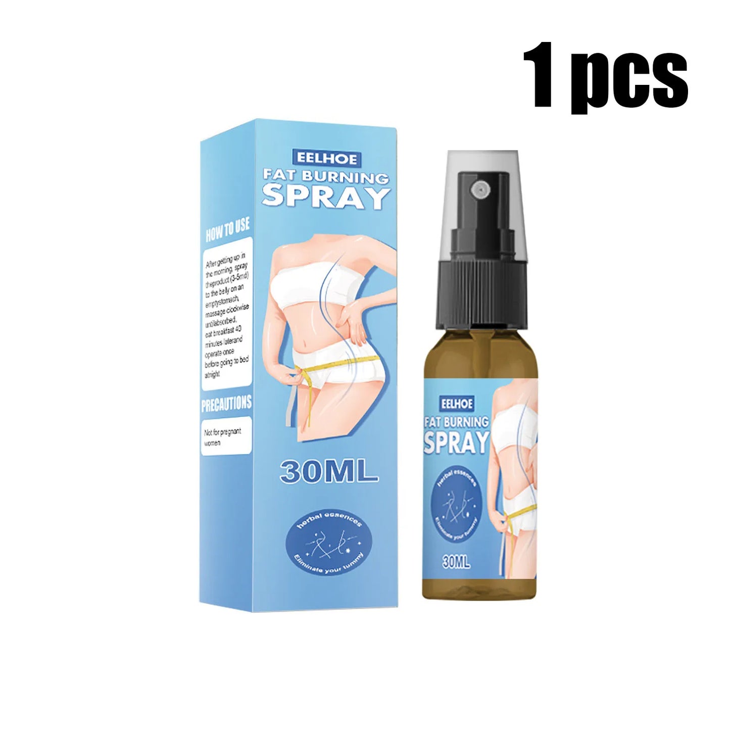 Fat Burning Waist Slimming Shaping Spray Big Belly Fat Burning Spray Eliminate 30ml