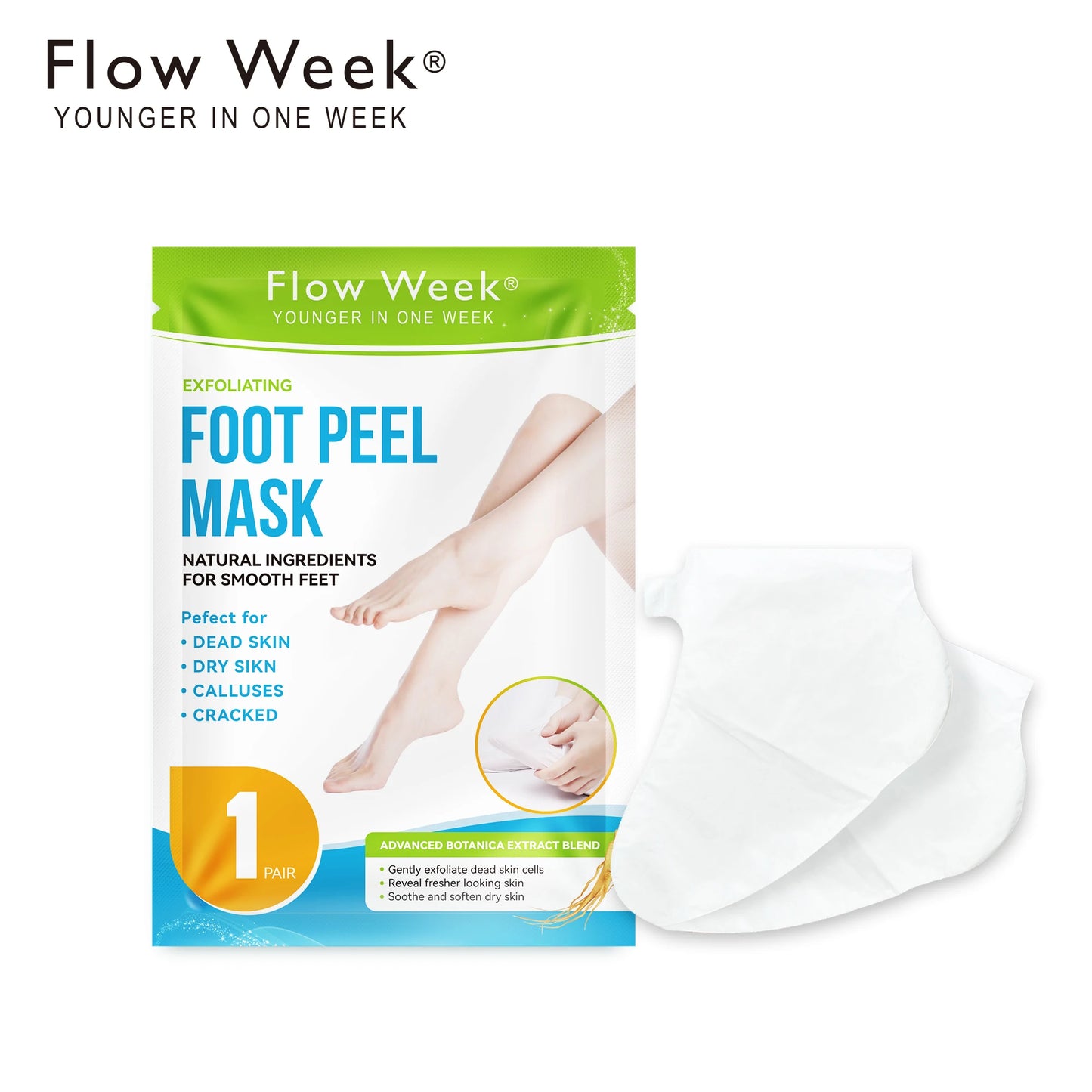Foot Peel Mask, Exfoliating Peel Off Calluses Dead Skin Callus Remover Dry Cracked Feet,
Baby Soft Smooth Touch Feet Skin