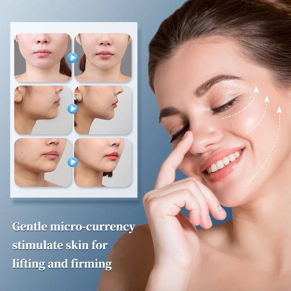 EMS Face Lifting Massage Microcurrent, Face Anti Wrinkle Skin Tighten Face Massage