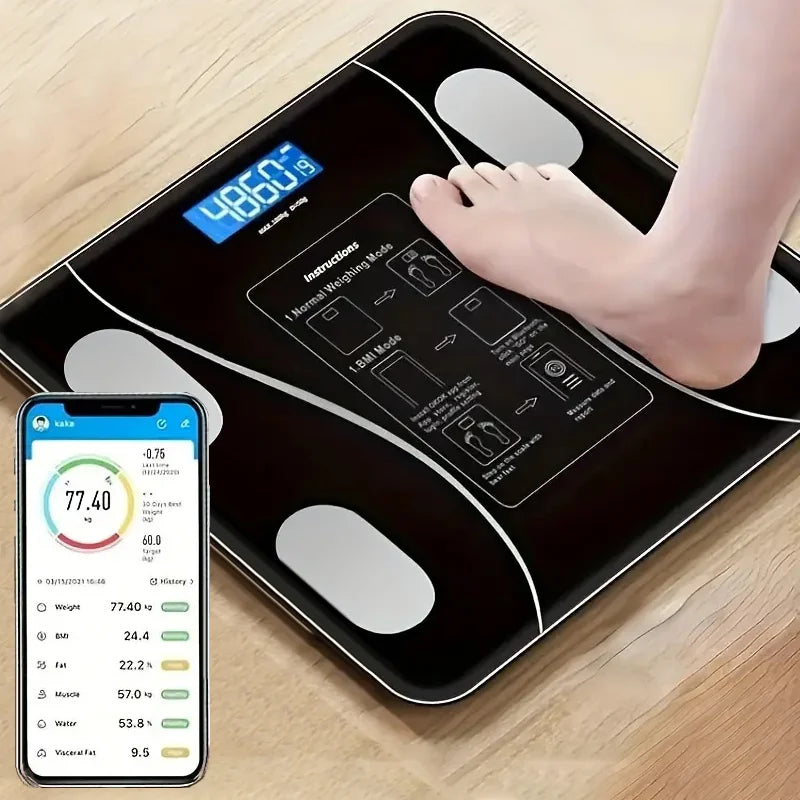 Smart Body Fat Scale Wireless LED Digital Bathroom
Weight Scale Body Composition Analyzer Testing Scale