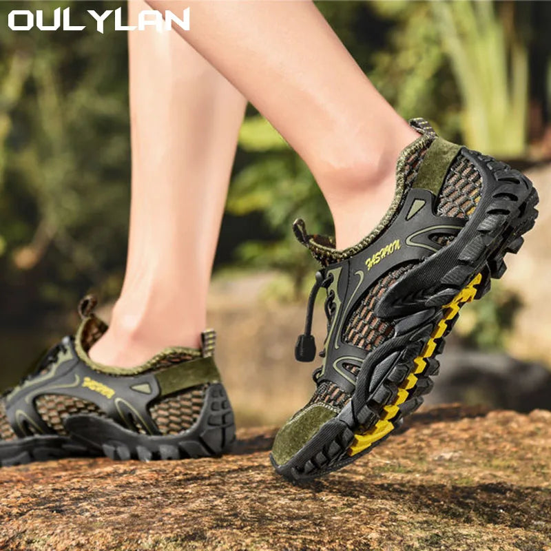 Breathable Sneakers Men Shoes Climbing Hiking Sneakers Fits True to Size